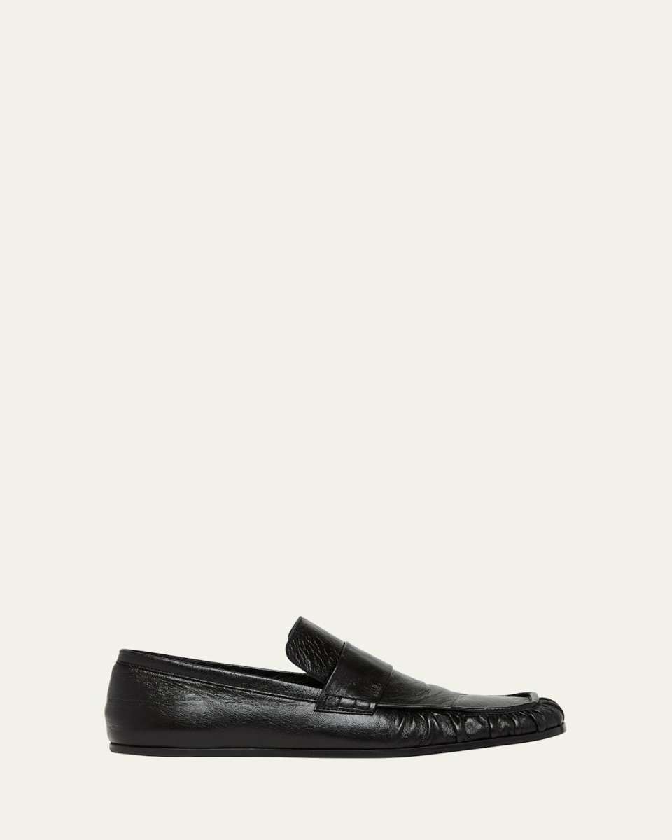 Leather Slip-On Loafers